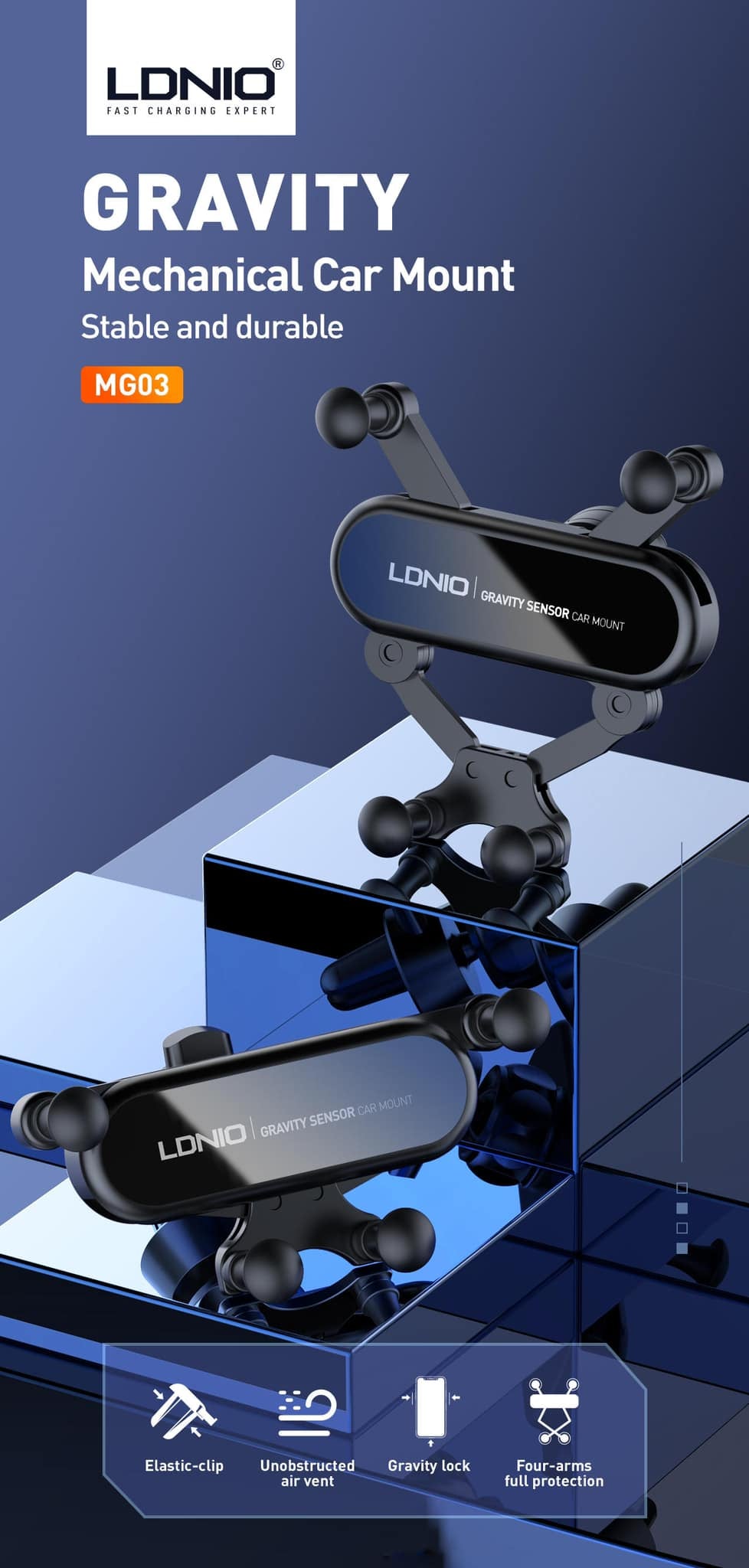 Ldnio MG03 LDNIO Universal Car Air Vent Phone Holder Ldnio MG03 LDNIO Universal Car Air Vent Phone Holder